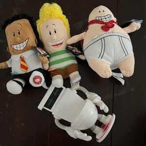 Captain Underpants Plush Toy Set & Toilet with Sounds
